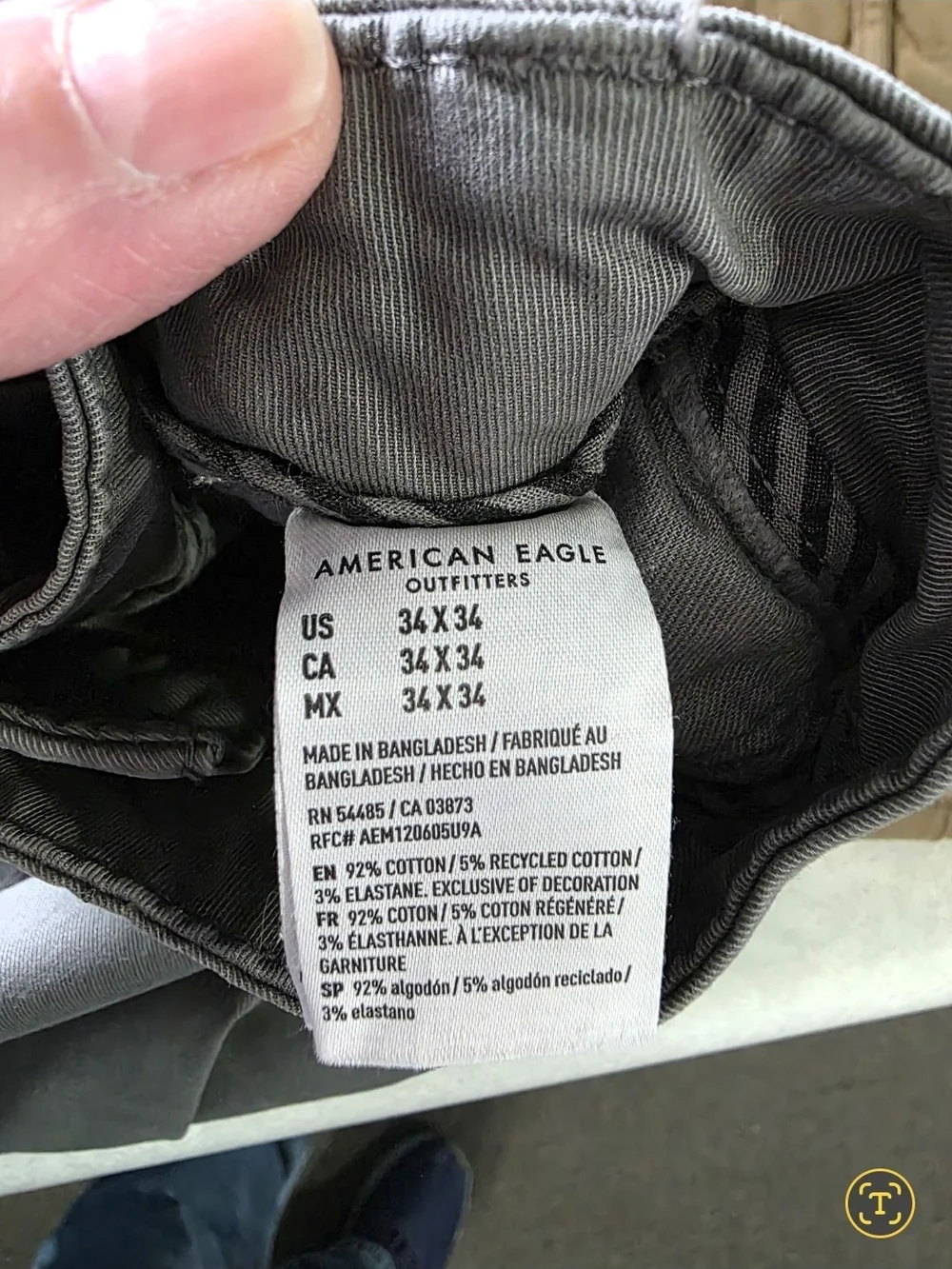 NEW American Eagle Flex - Men's Gray and Khaki Pants 34x34